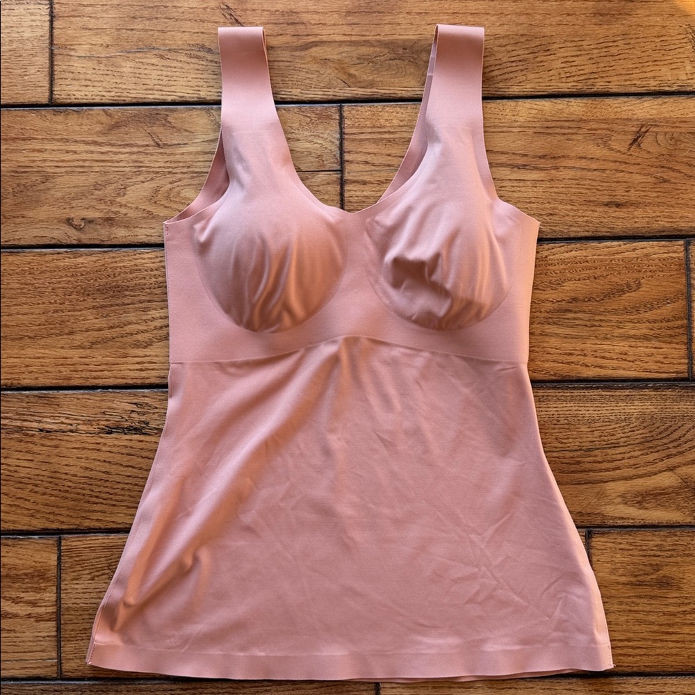Knix Luxe Lift Evolution Tank Top Size Small Removable Pads Pink Ginger‎ Comfort